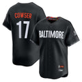 tores B.Orioles #17 Colton Cowser Player Black City Connect Limited Home Game Stitched Jerseys