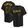 tores B.Orioles #17 Colton Cowser Player Black Snake Skin City Home Game Stitched Jerseys
