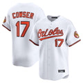 tores B.Orioles #17 Colton Cowser Player White Limited Home Game Stitched Jerseys