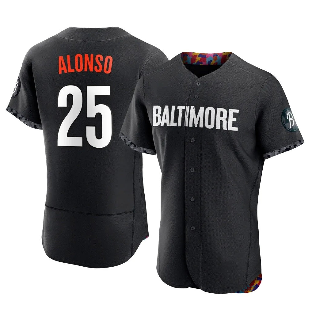 tores B.Orioles #25 Pete Alonso Player Black City Connect Limited Elite Home Game Stitched Jerseys