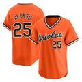 tores B.Orioles #25 Pete Alonso Player Orange T-shirt Limited Home Game Stitched Jerseys