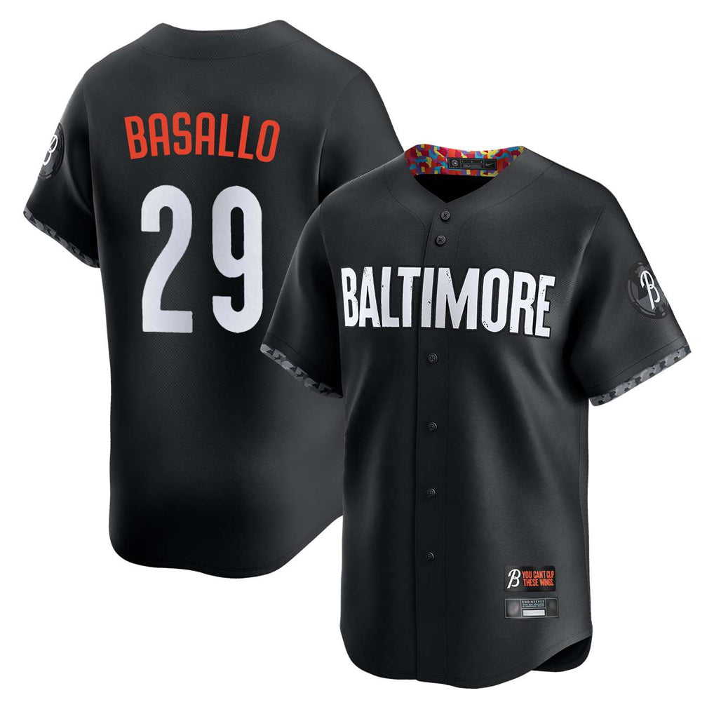 tores B.Orioles #29 Samuel Basallo Player Black City Connect Limited Home Game Stitched Jerseys