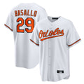 tores B.Orioles #29 Samuel Basallo Player White Home Game Stitched Jerseys