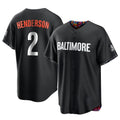 tores B.Orioles #2 Gunnar Henderson Player Black City Connect Home Game Stitched Jerseys