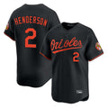 tores B.Orioles #2 Gunnar Henderson Player Black Limited Home Game Stitched Jerseys