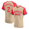 tores B.Orioles #2 Gunnar Henderson Player Cream American League All-Star Limited Elite Home Game Stitched Jerseys