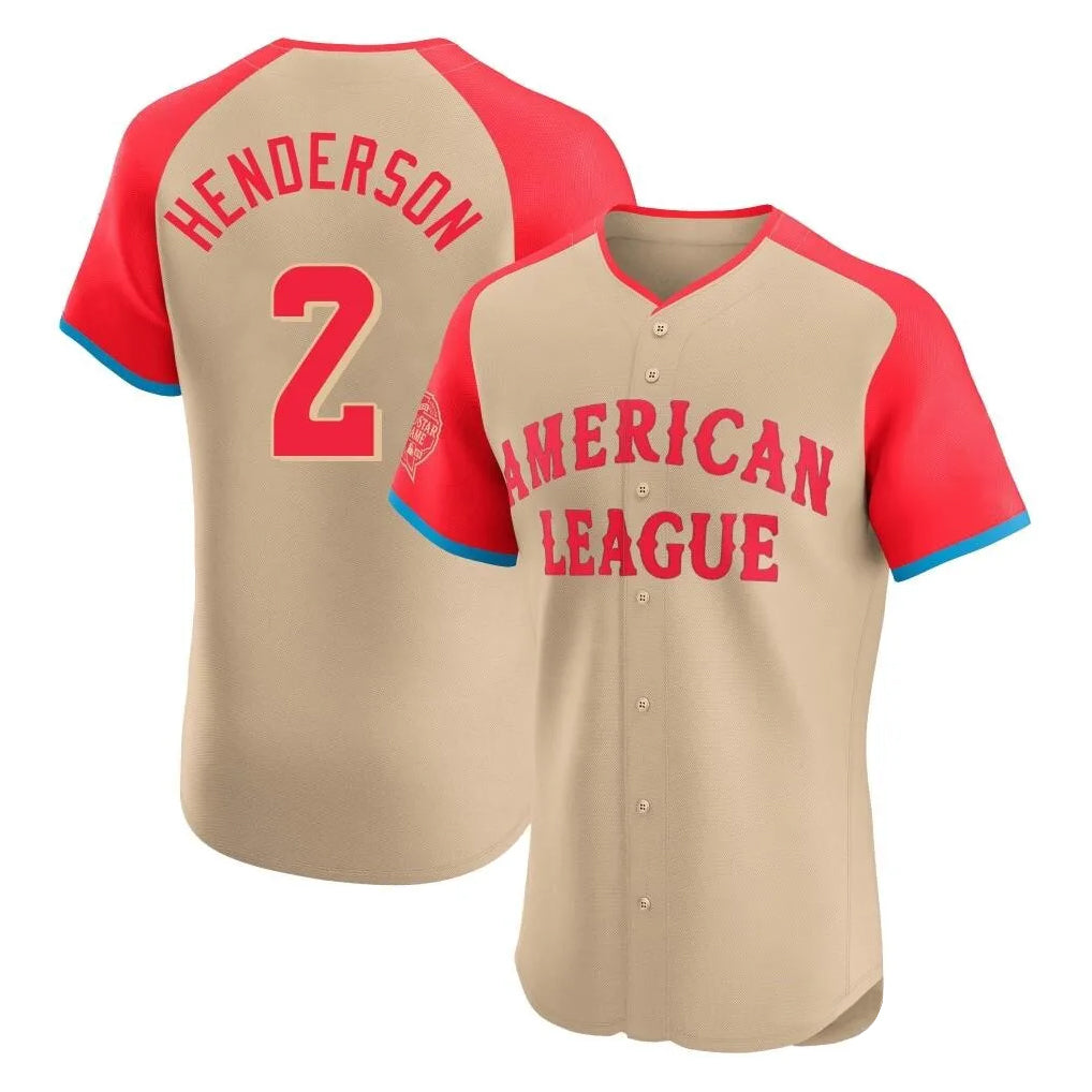tores B.Orioles #2 Gunnar Henderson Player Cream American League All-Star Limited Elite Home Game Stitched Jerseys