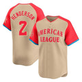 tores B.Orioles #2 Gunnar Henderson Player Cream American League All-Star Limited Home Game Stitched Jerseys