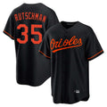 tores B.Orioles #35 Adley Rutschman Player Black Home Game Stitched Jerseys