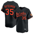 tores B.Orioles #35 Adley Rutschman Black Limited Home Game Stitched Jerseys