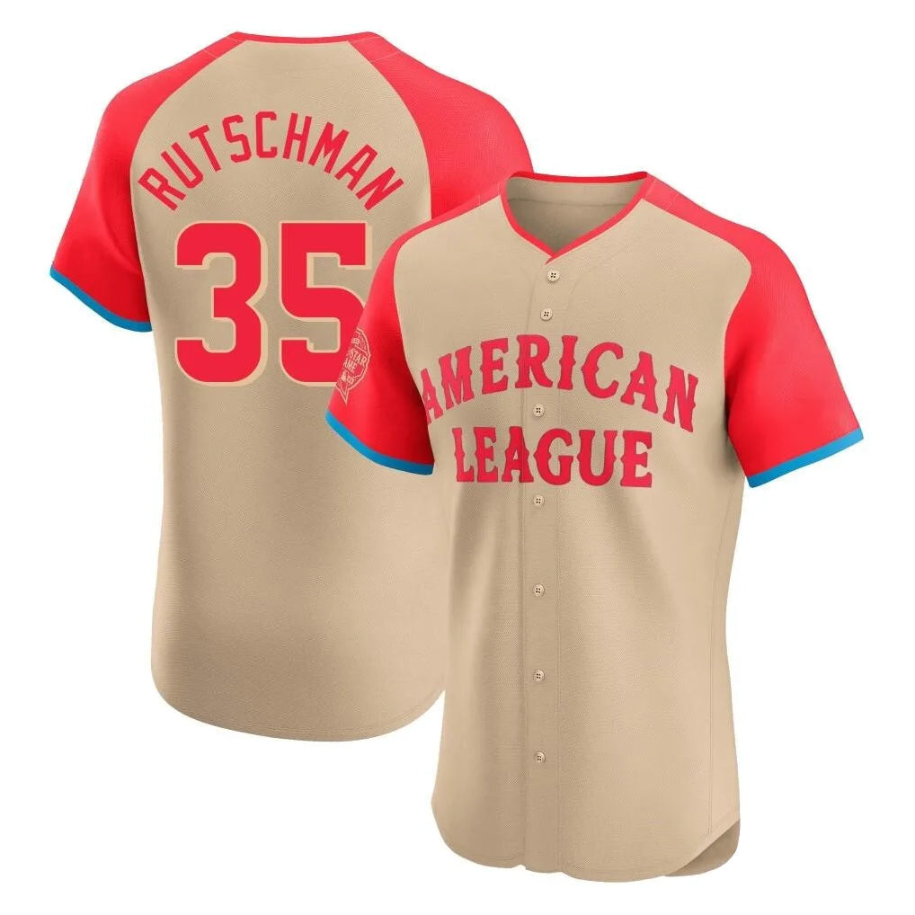 tores B.Orioles #35 Adley Rutschman Cream American League All-Star Limited Elite Home Game Stitched Jerseys