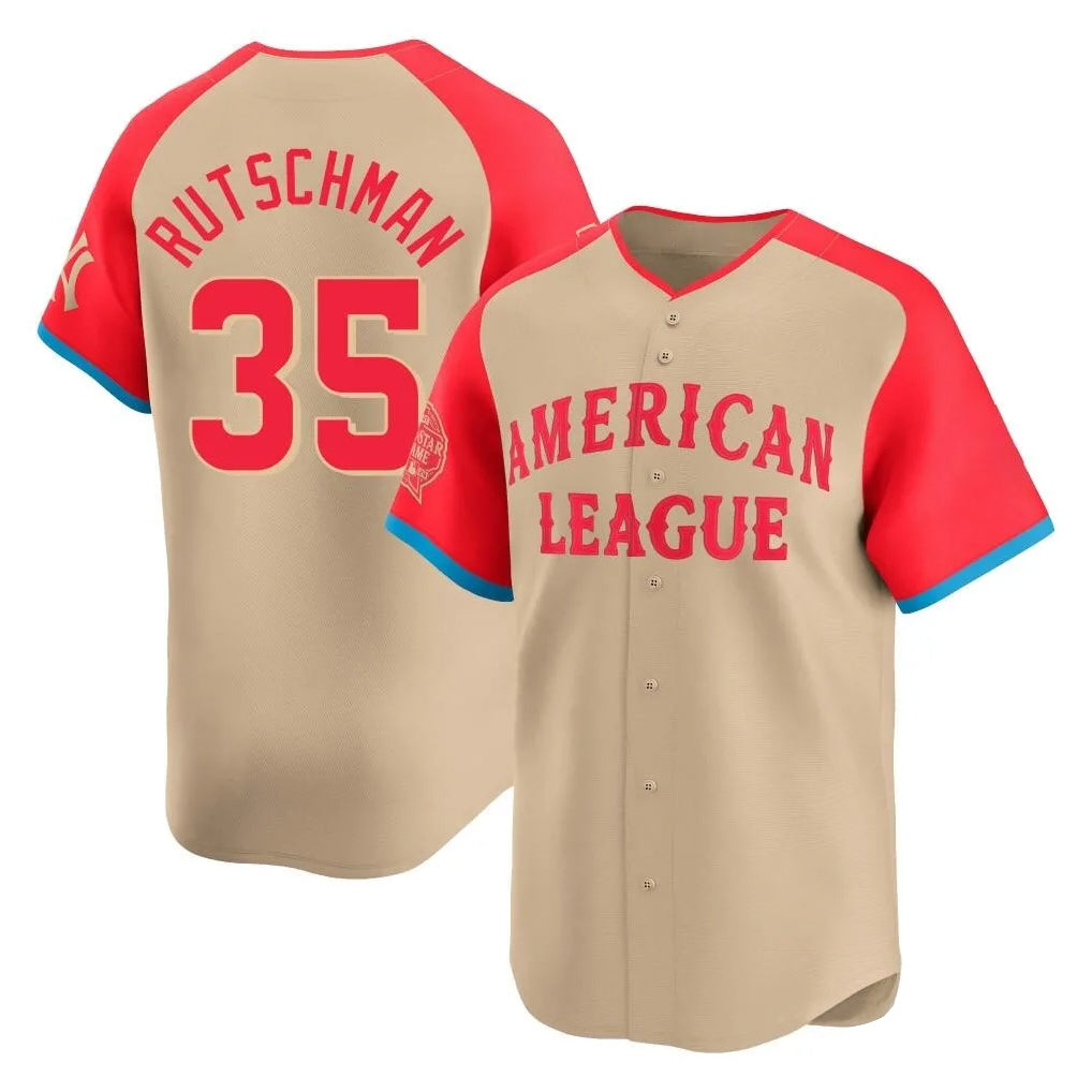 tores B.Orioles #35 Adley Rutschman Cream American League All-Star Limited Home Game Stitched Jerseys