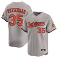 tores B.Orioles #35 Adley Rutschman Gray Limited Home Game Stitched Jerseys