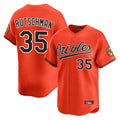 tores B.Orioles #35 Adley Rutschman Player Orange Limited Home Game Stitched Jerseys