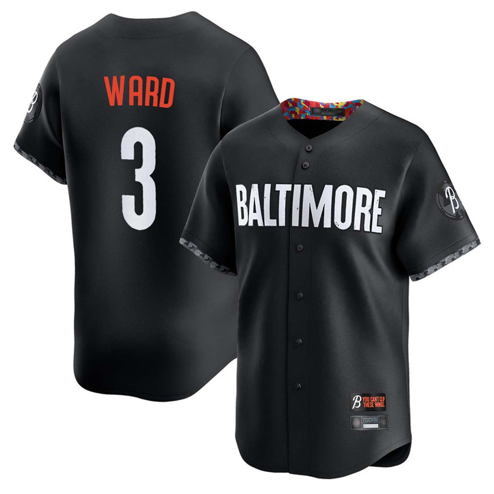 tores B.Orioles #3 Taylor Ward Player Black City Connect Limited Home Game Stitched Jerseys