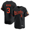 tores B.Orioles #3 Taylor Ward Player Black Limited Home Game Stitched Jerseys