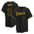 tores B.Orioles #3 Taylor Ward Player Black Snake Skin City Home Game Stitched Jerseys
