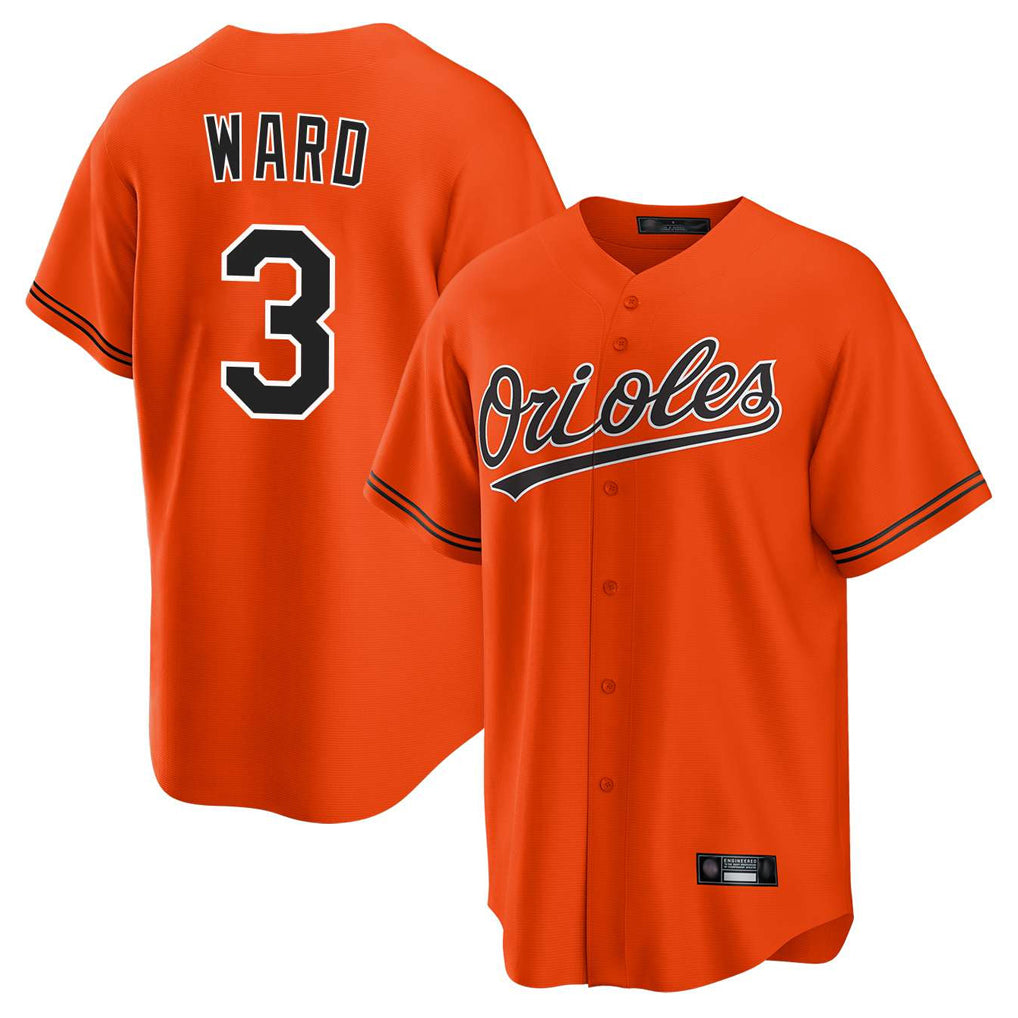 tores B.Orioles #3 Taylor Ward Player Orange Home Game Stitched Jerseys