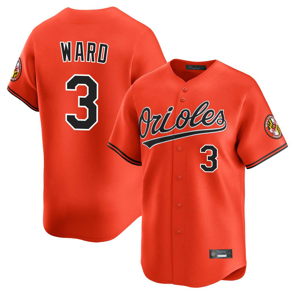 tores B.Orioles #3 Taylor Ward Player Orange Limited Home Game Stitched Jerseys