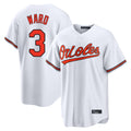 tores B.Orioles #3 Taylor Ward Player White Home Game Stitched Jerseys