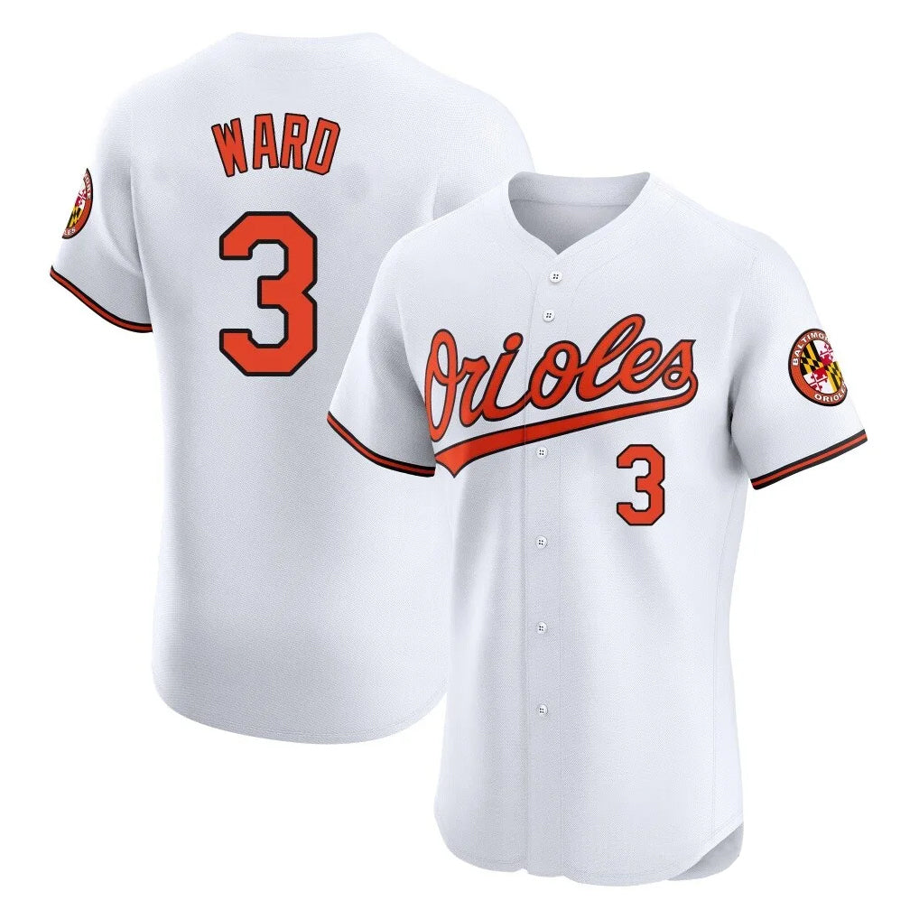 tores B.Orioles #3 Taylor Ward Player White Limited Elite Home Game Stitched Jerseys