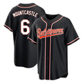 tores B.Orioles #6 Ryan Mountcastle Player Black Out Home Game Stitched Jerseys