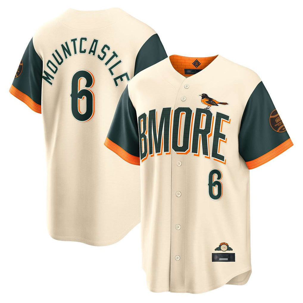 tores B.Orioles #6 Ryan Mountcastle Player Cream 2026 City Connect Home Game Stitched Jerseys