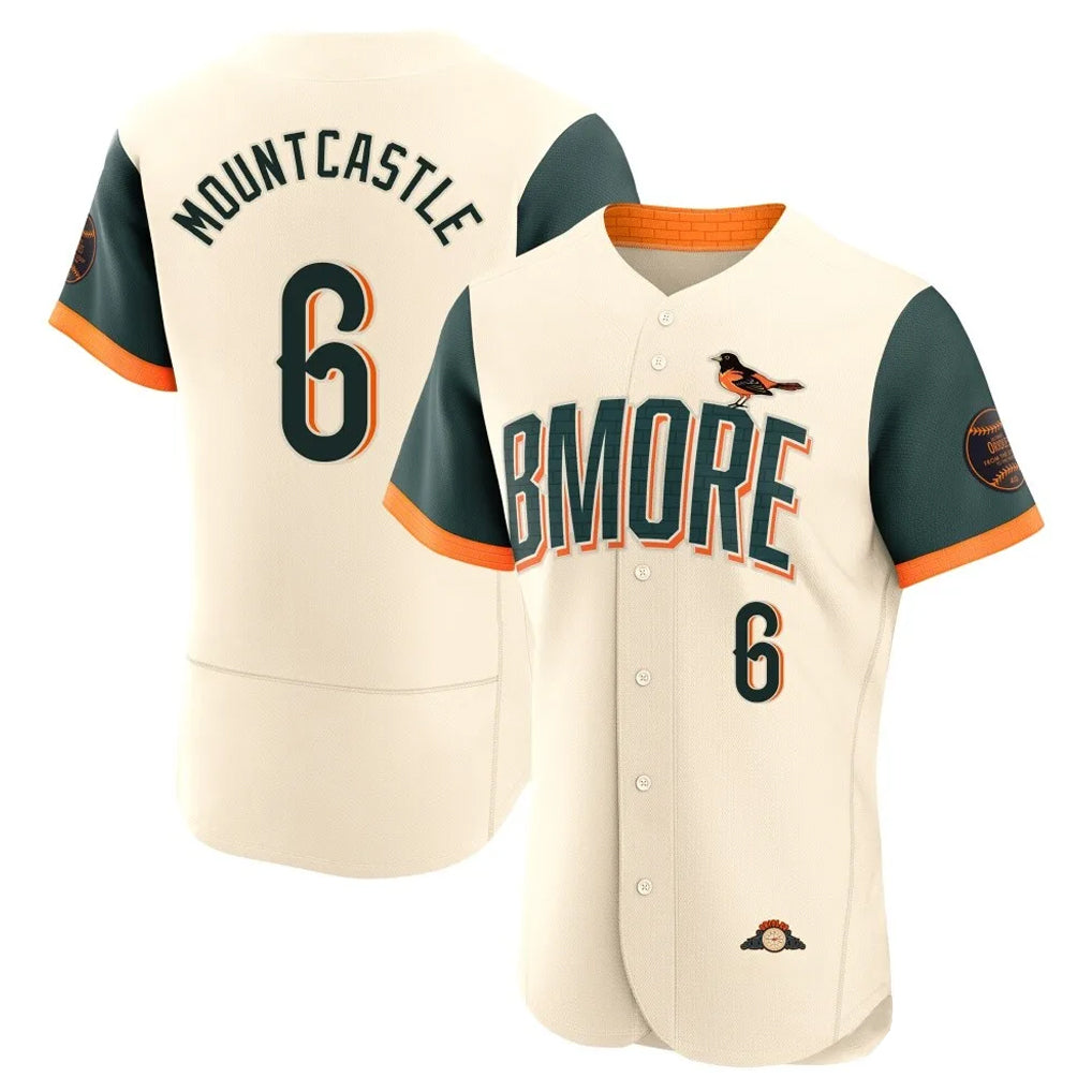 tores B.Orioles #6 Ryan Mountcastle Player Cream 2026 City Connect Limited Elite Home Game Stitched Jerseys