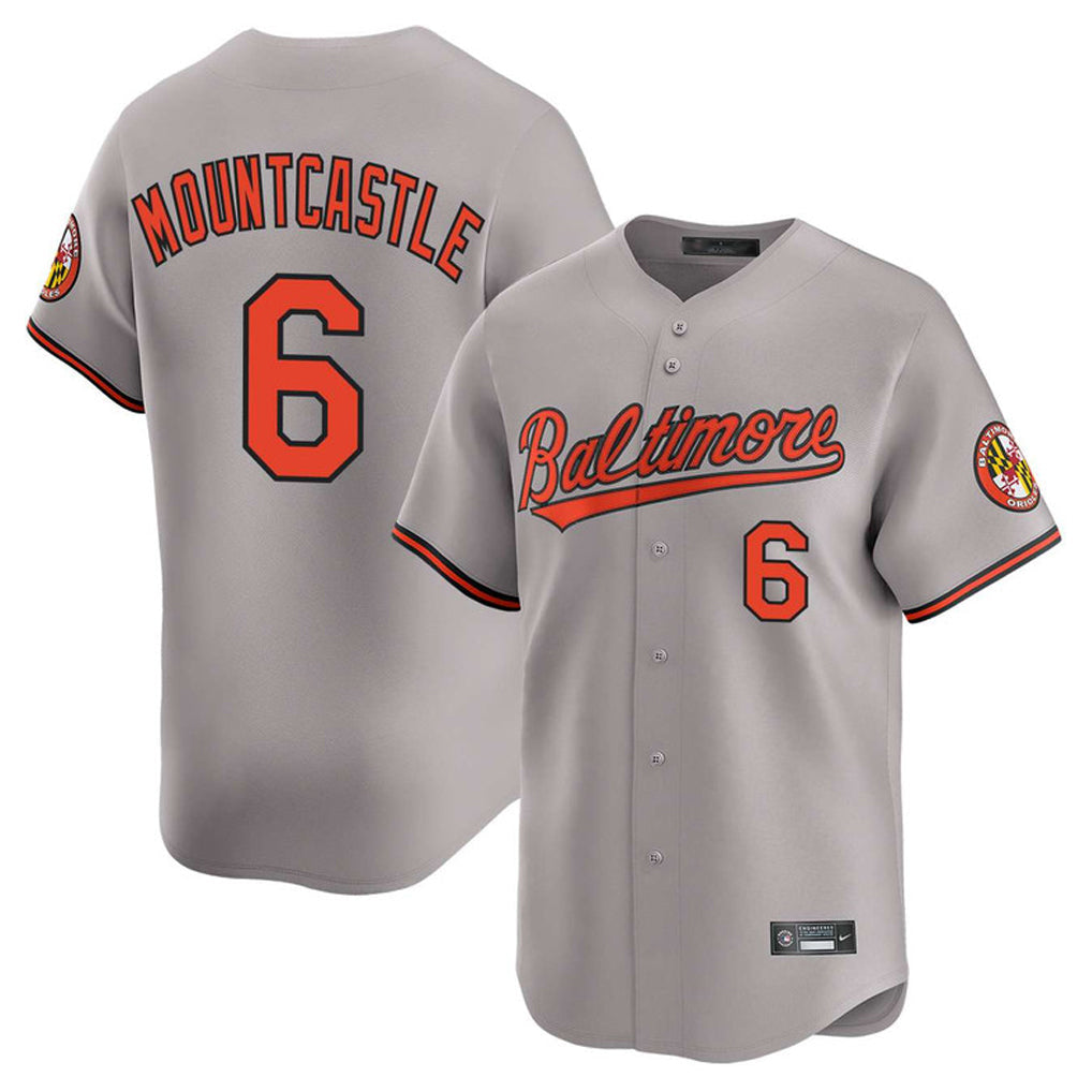 tores B.Orioles #6 Ryan Mountcastle Player Gray Limited Home Game Stitched Jerseys