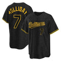 tores B.Orioles #7 Jackson Holliday Player Black Snake Skin City Home Game Stitched Jerseys
