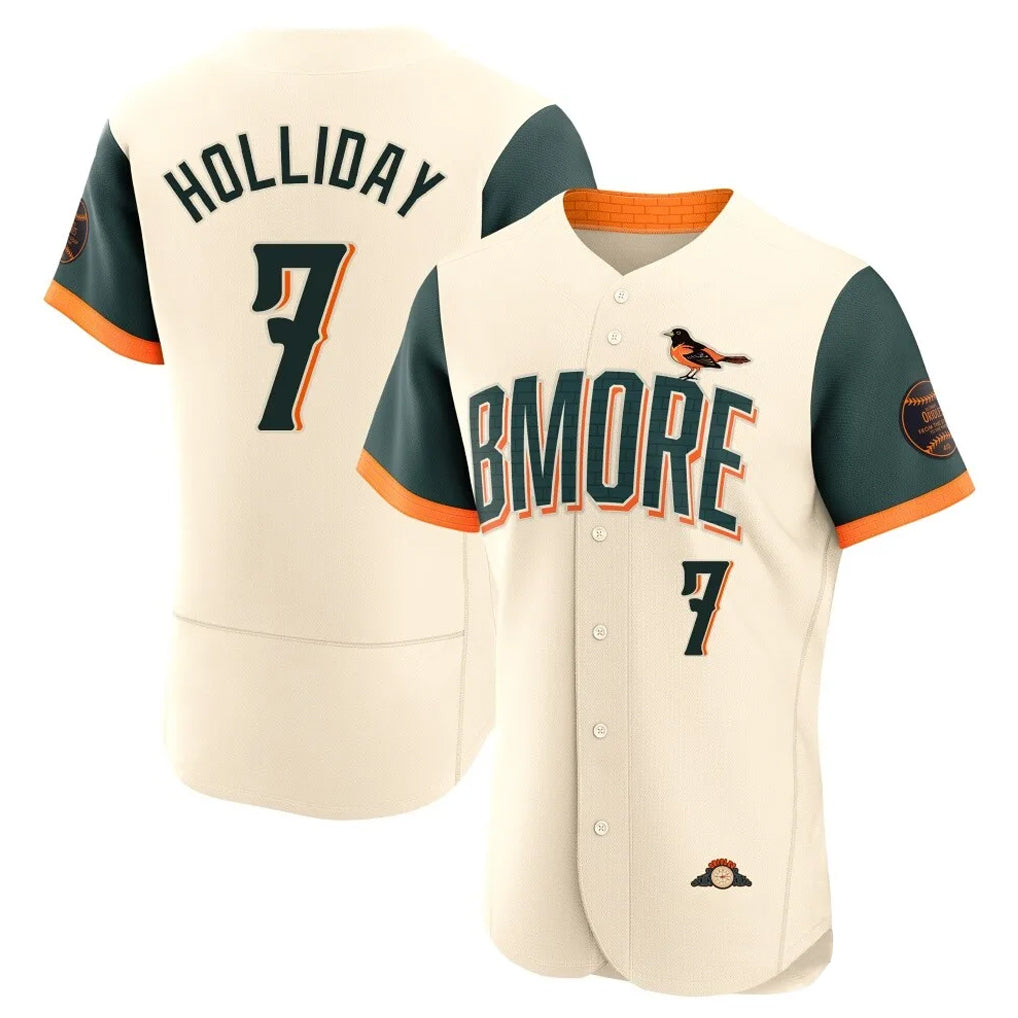 tores B.Orioles #7 Jackson Holliday Player Cream 2026 City Connect Limited Elite Home Game Stitched Jerseys
