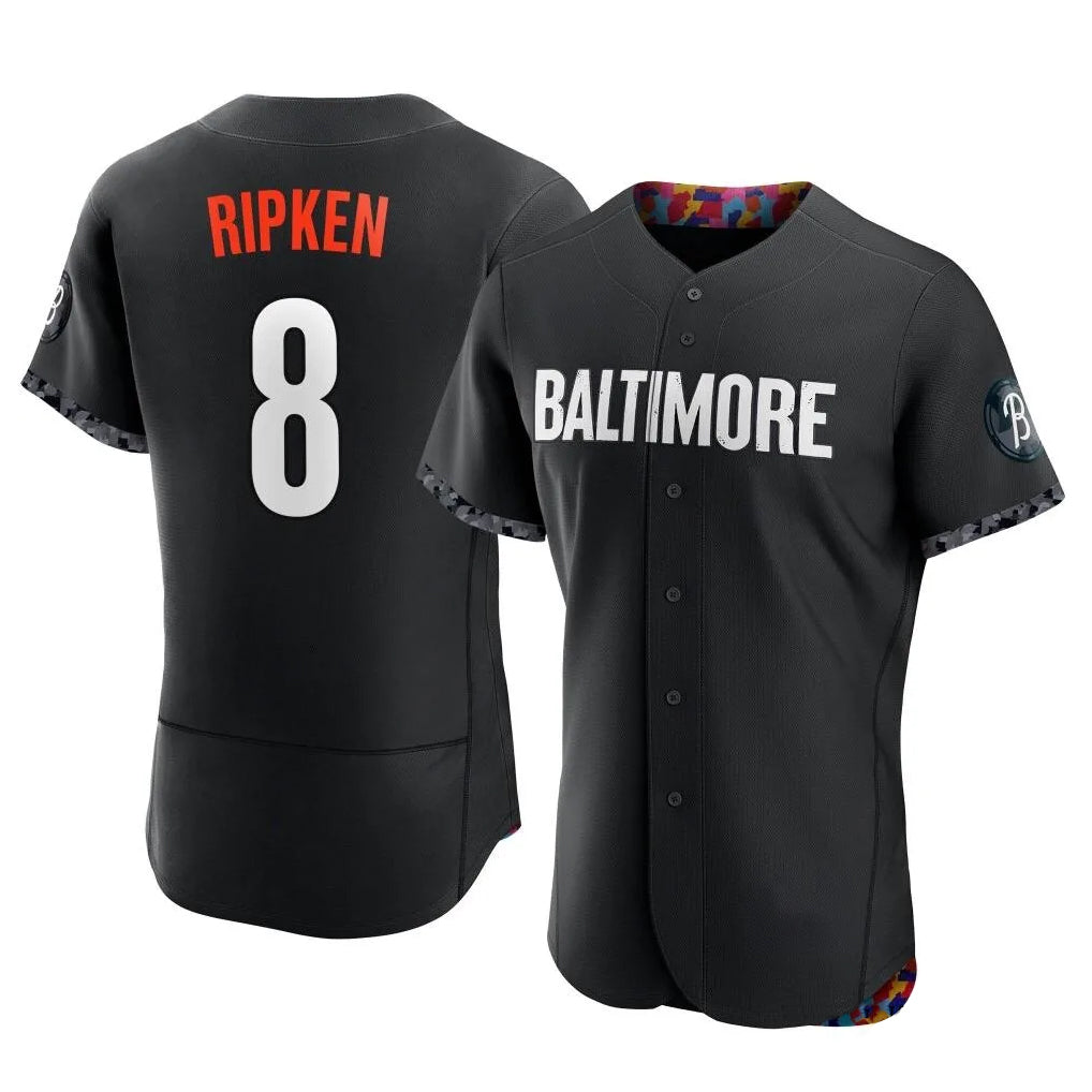 tores B.Orioles #8 Cal Ripken Player Black City Connect Limited Elite Home Game Stitched Jerseys