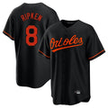 tores B.Orioles #8 Cal Ripken Player Black Home Game Stitched Jerseys