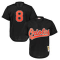 tores B.Orioles #8 Cal Ripken Player Black Mitchell & Ness 1997 Cooperstown Mesh Game Stitched Jerseys