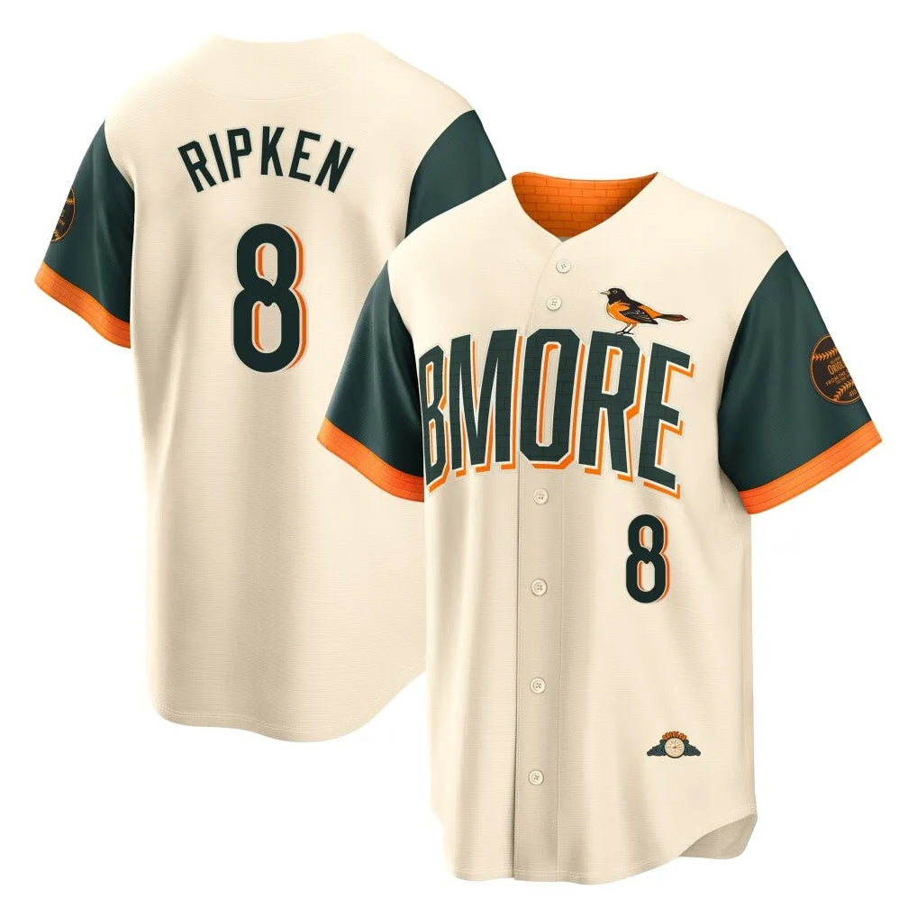 tores B.Orioles #8 Cal Ripken Player Cream 2026 City Connect Home Game Stitched Jerseys