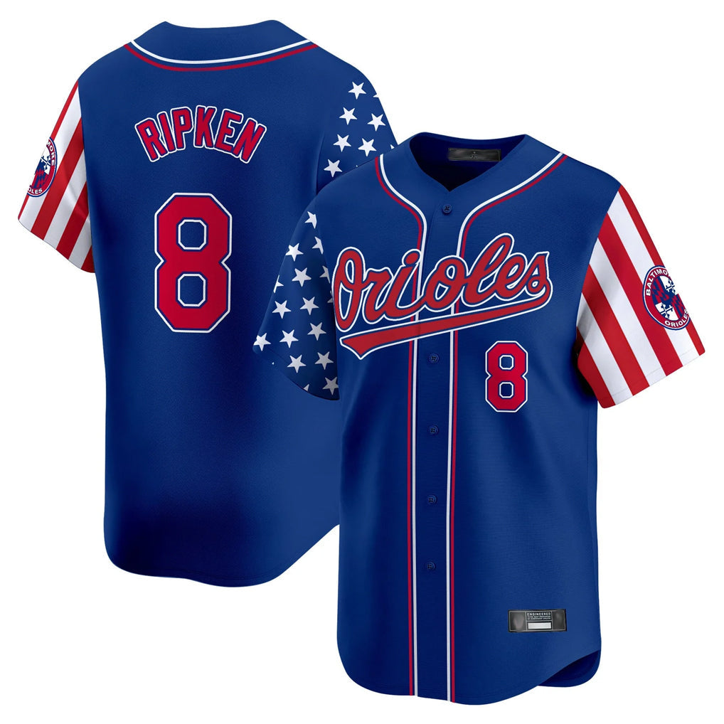 tores B.Orioles #8 Cal Ripken Player Royal Independence Day Vapor Premier Limited Home Game Stitched Jerseys
