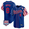tores B.Orioles #8 Cal Ripken Player Royal USA 250 Independence Day Vapor Premier Limited Home Game Stitched Jerseys
