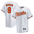 tores B.Orioles #8 Cal Ripken Player White Home Game Stitched Jerseys
