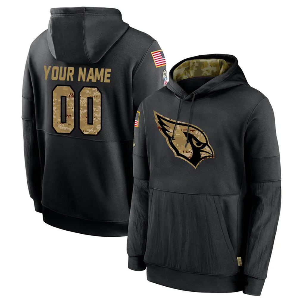 tores Custom A.Cardinals Black Salute to Service Hoodies Any Name & Numbers Stitched Jerseys