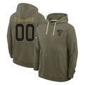 tores Custom A.Cardinals Olive Salute to Service Hoodies Any Name & Numbers Stitched Jerseys