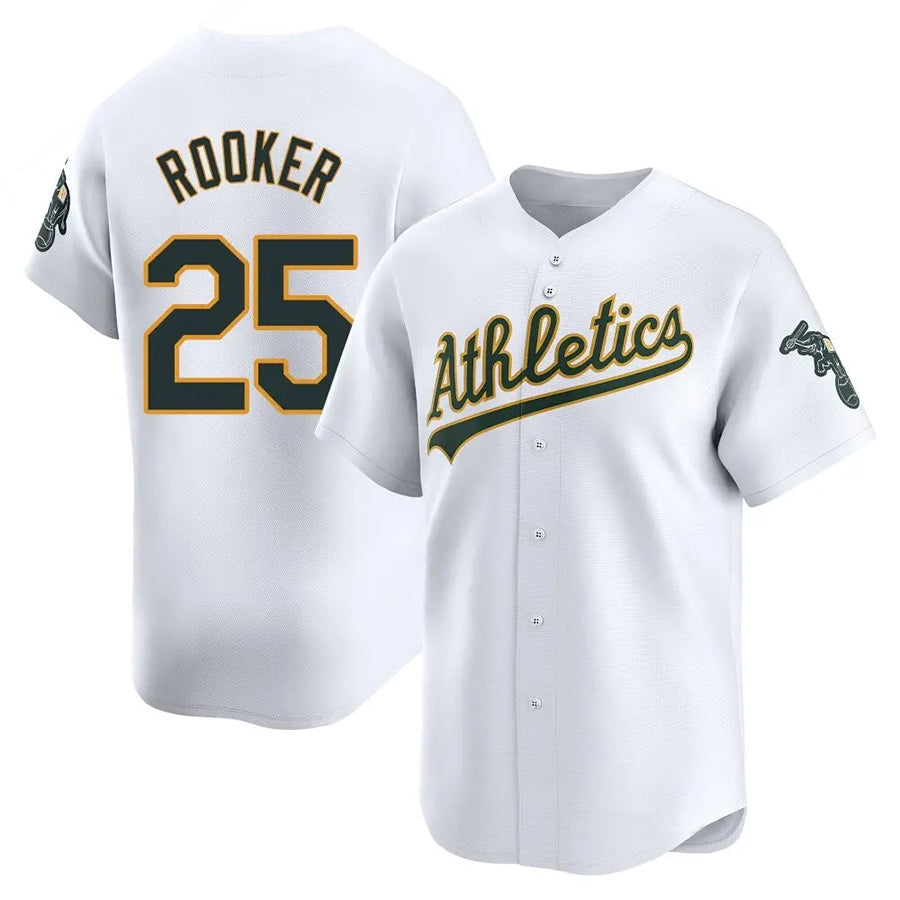tores Athletics #25 Brent Rooker Player White Limited Home Personalized Jerseys
