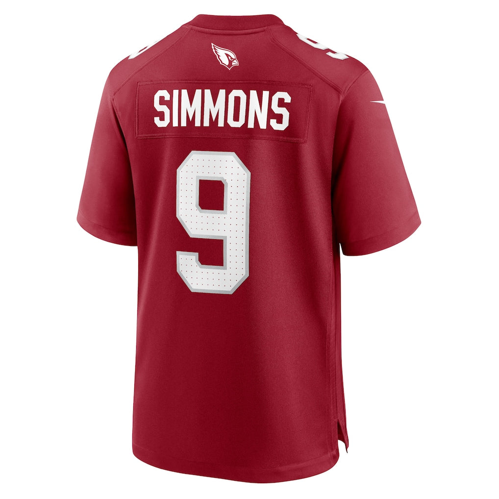 tores A.Cardinals #9 Isaiah Simmons Cardinal Team Game Jersey
