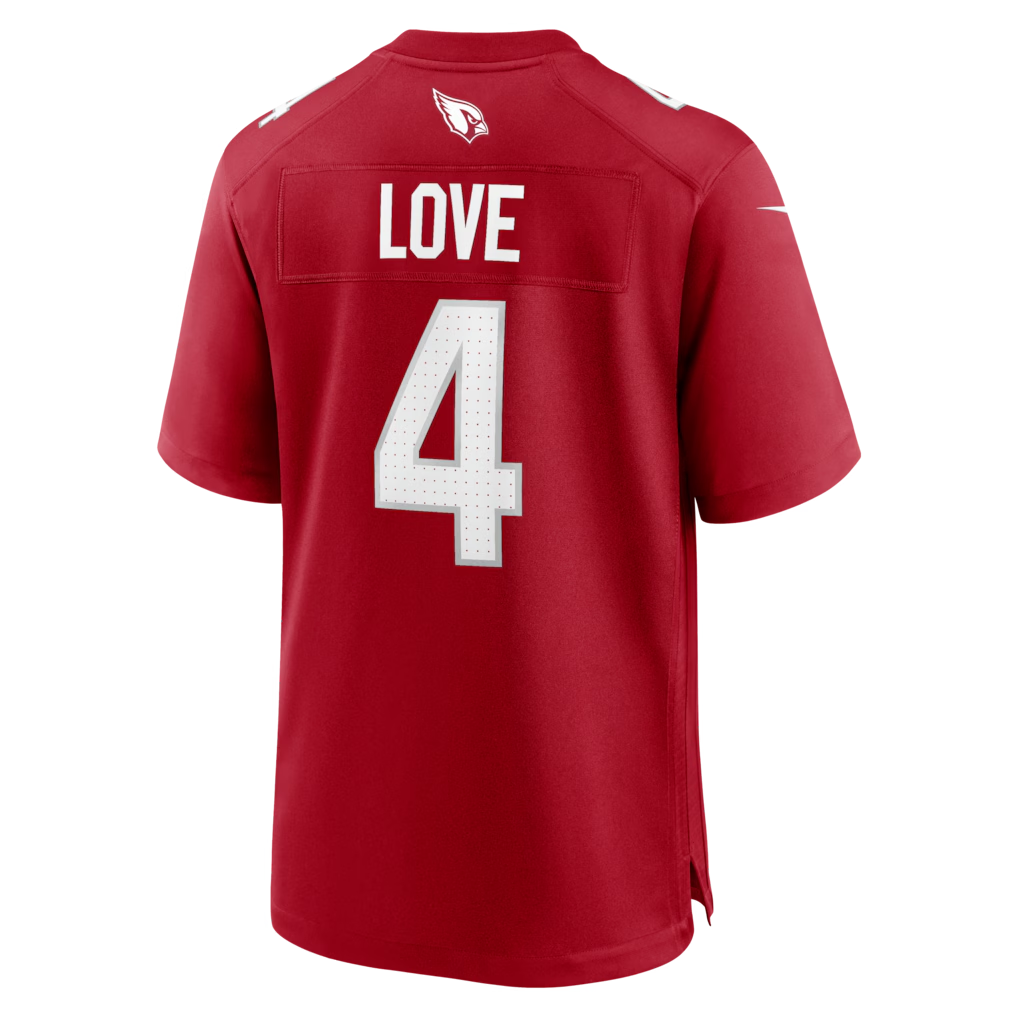 tores A.Cardinals #4 Jeremiyah Love Red Game Player Stitched Jerseys