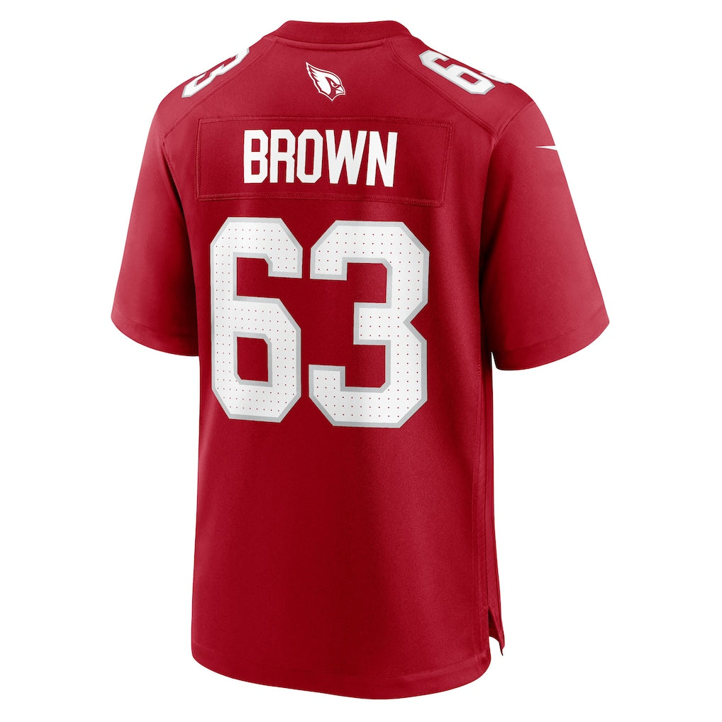 tores A.Cardinals #63 Evan Brown Cardinal Team Game Jersey